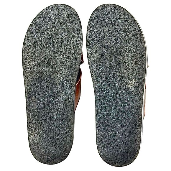 Stacy Adams Daniel Cross Strap Mens Slide Sandal - Brown Pre-Owned Size 10 M - Picture 2 of 10